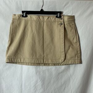 Levi's Tan Wrap Mini Skirt